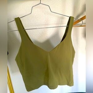 LuLuLemon Crop Top with built in bra- size12